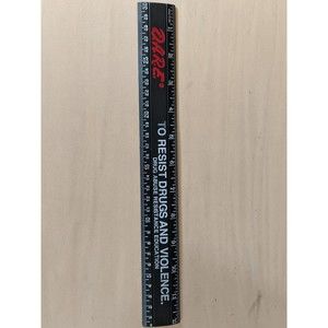 D A.R.E to resist drugs and violence ruler